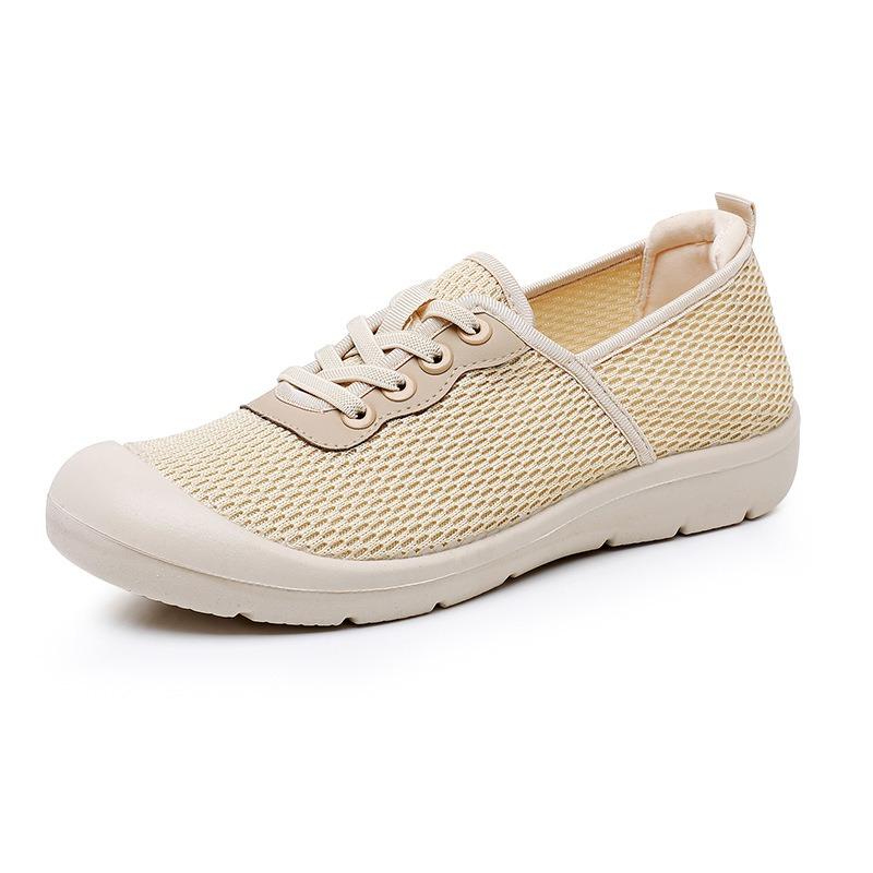 Shoes Women's Spring and Autumn New Single Shoes Casual Versatile Breathable Round Head Wear-resistant Shoes One-pedal Women's Single Shoes