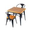 WEZHO Modern Minimalist Dining Table Set with Four Chairs