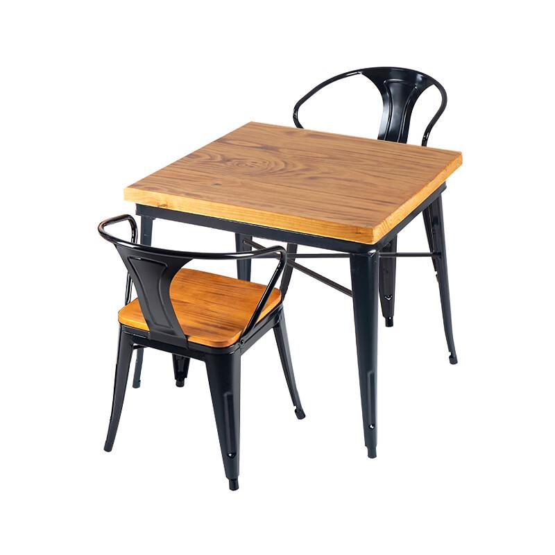 WEZHO Modern Minimalist Dining Table Set with Four Chairs