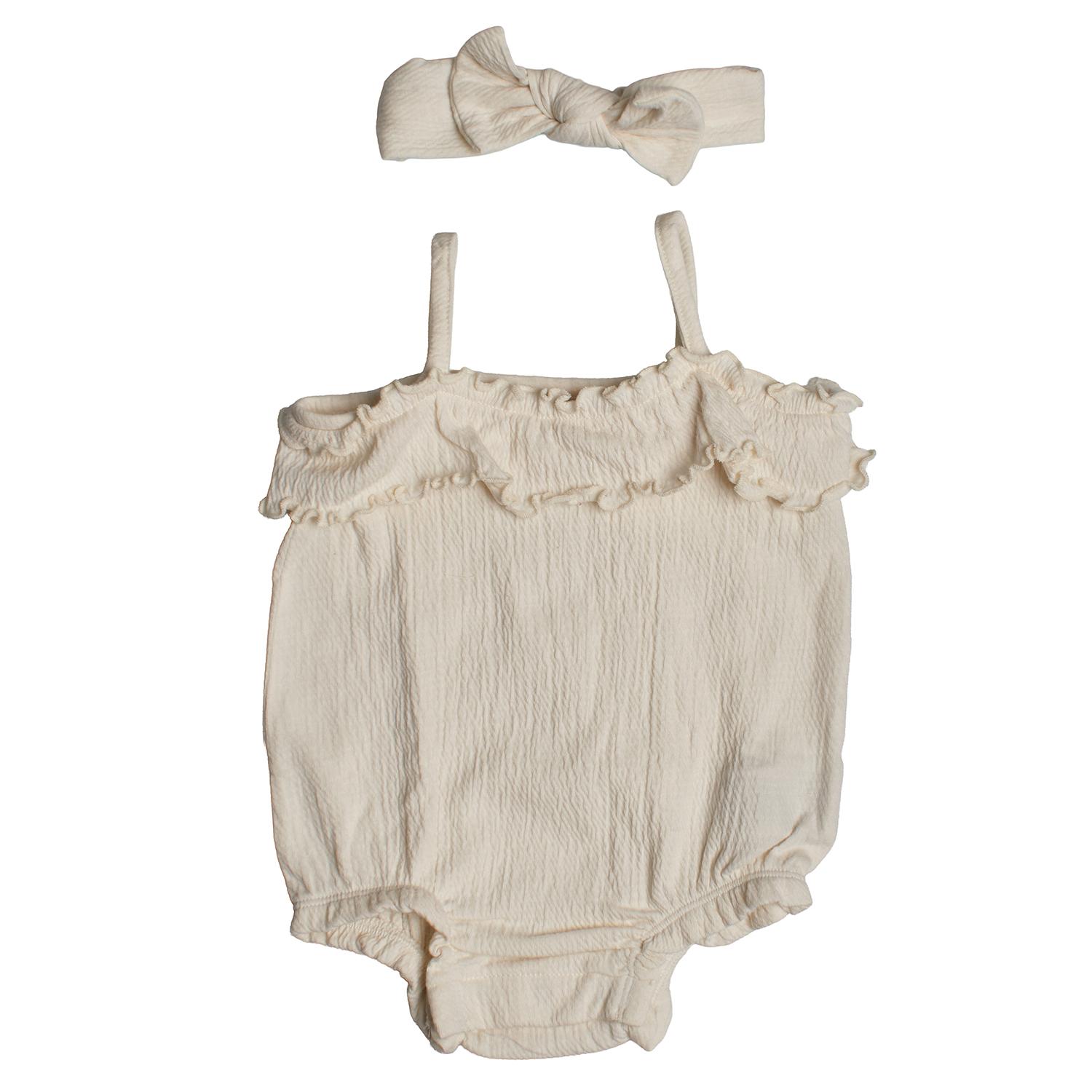 

Комплект из 2 предметов: боди и повязка на голову 875139 для девочки 0/3 MESES хаки