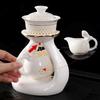 Premium Teaware Set with Automatic Tea Maker and Gongfu Teacups Office Household Tea Set