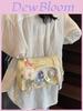 Classic Canvas Crossbody Bag For Casual Travel With Multiple Pockets For Girls