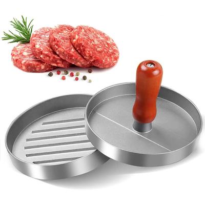 Hamburger Presi 4.5" Yapışmaz Köfte Yapıcı 100 Mumlu Kağıt ile Ağır Hizmet Köfte Presi BBQ Sebzeli Burgerler için