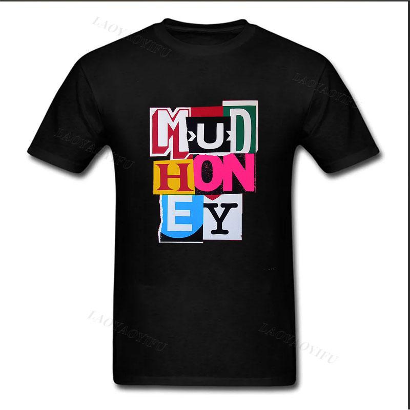 Camiseta Mudhoney Band Music Poster Tshirt Unisex Women Vintage Style Short Sleeve New in Tee top Streetwear Funny Goth Clothes