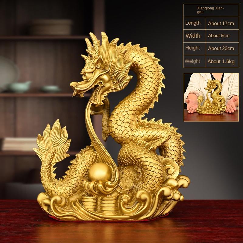 Lucky Dragon Ornaments Auspicious Dragon Play Beads Twelve Zodiac Home Decor Gifts