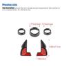 Gear Shift Paddle Air Conditioning Audio Switch Trim Ring Fit For Dodge Charger For Dodge Challenger 2015 Up Interior Accessories