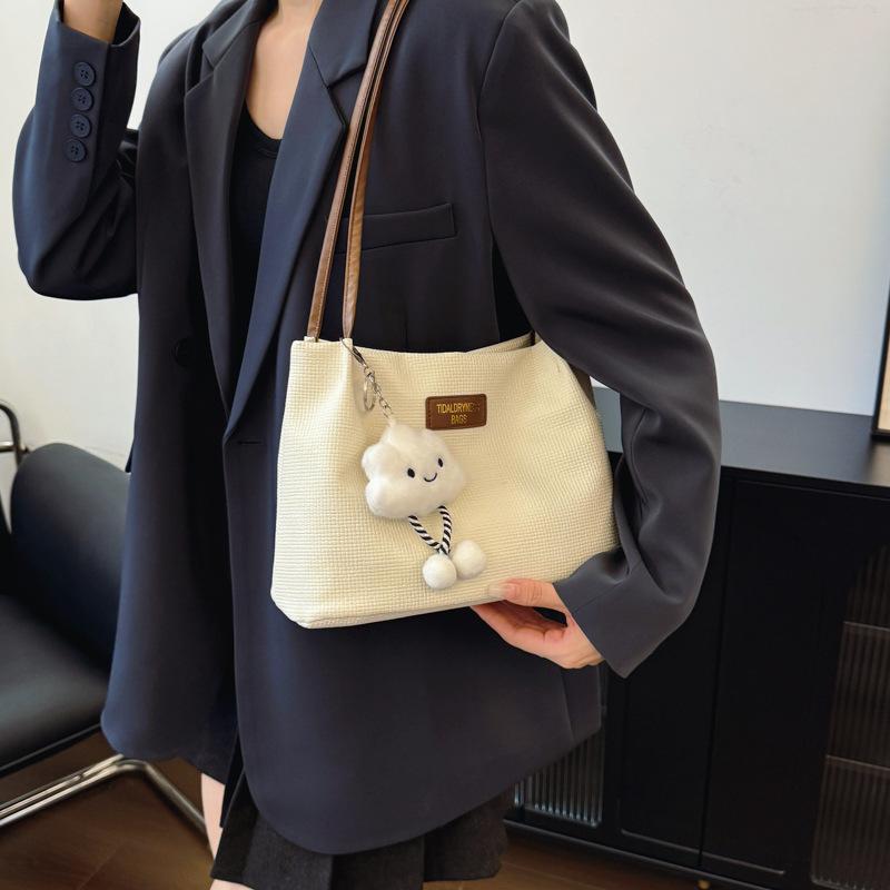Trend Bag Women's New Fashion Texture Shoulder Bag Popular Versatile Trend Tote Bag