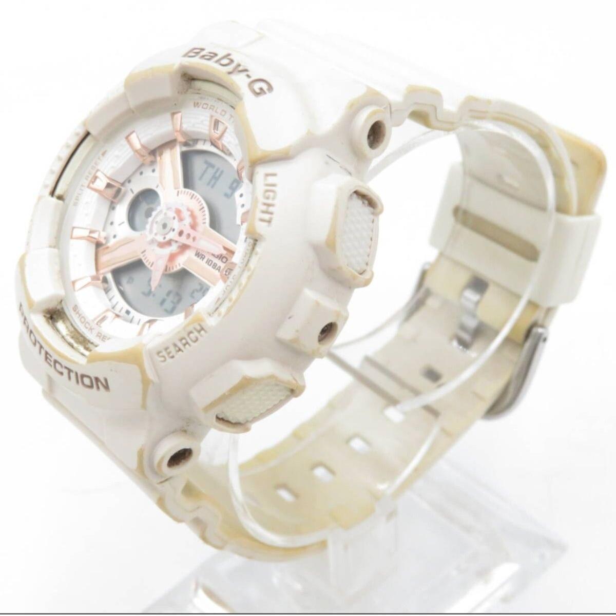 BABY-G BGA-150 quartz watch white x pink gold