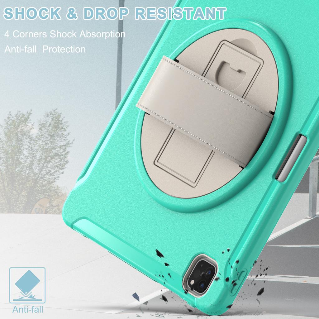 Full Body Protective TPU Silicone Case Tablet Cover for iPad Pro 12.9 Inch 2018/2020/2021/2022 With Pen Slot Design