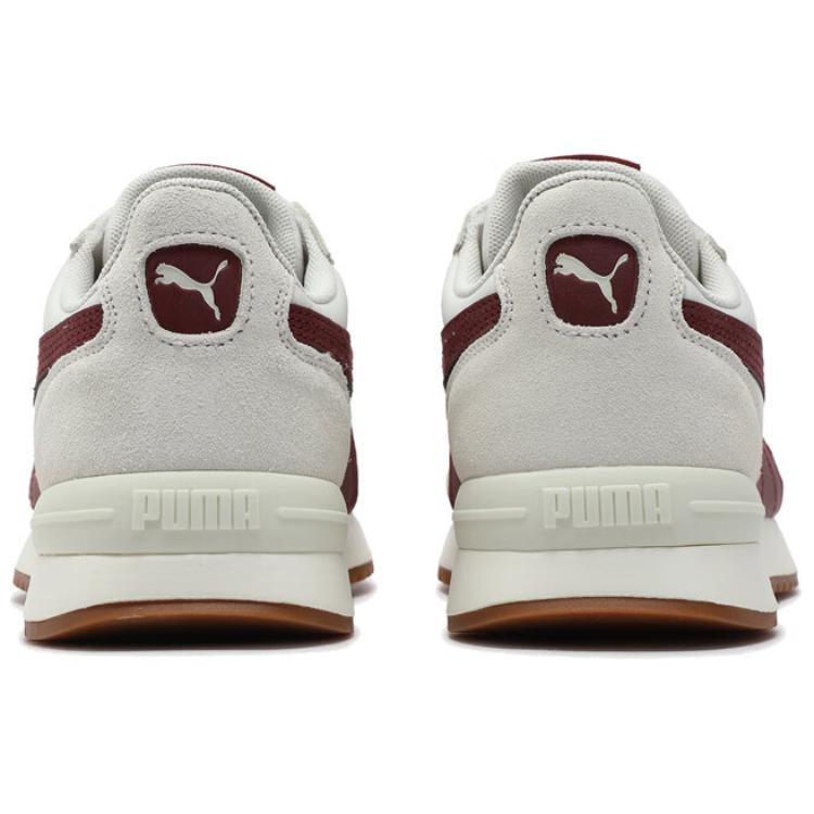 Puma R78 Nylon Retro Comfortable Versatile Low-Top Lifestyle Sneakers Unisex Sneakers White Red 399250-14