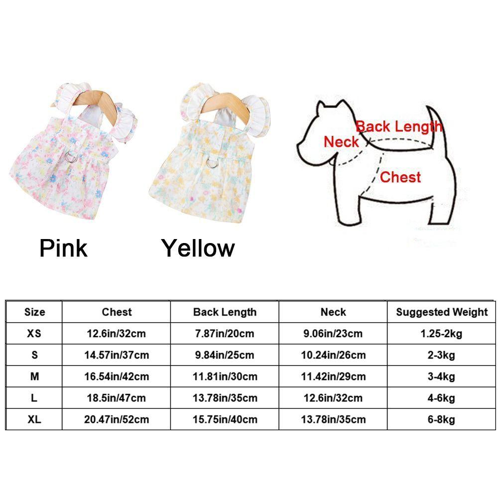 Reusable Dog Princess Dress Breathable Summer Dog Dress Lovely Puppy Clothes  Summer