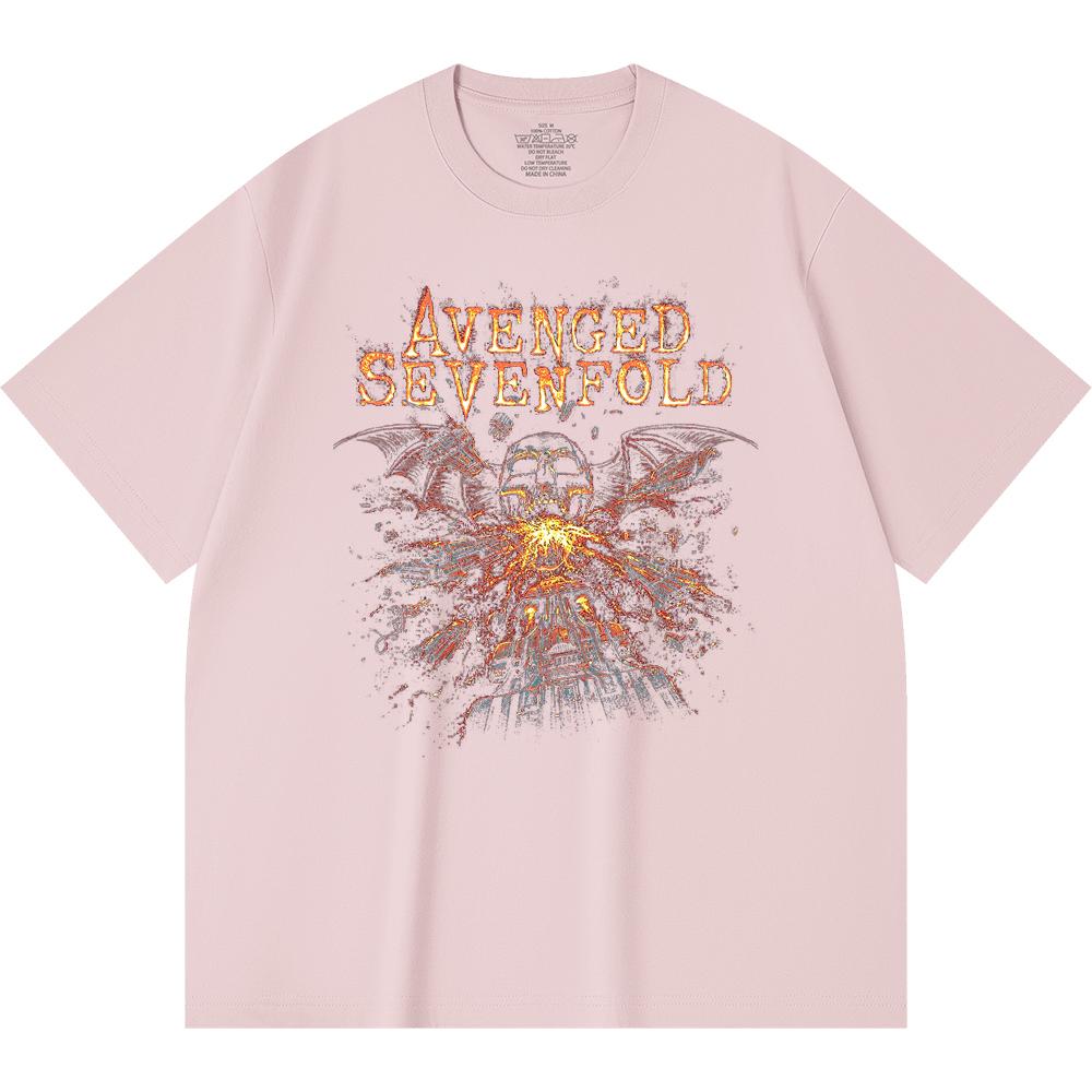 230 g/m² 100% Bavlna T-shirt Heavy Metal Rocková Kapela Tisk Populární Hudby Unisex Těžký Bavlněný T-shirt