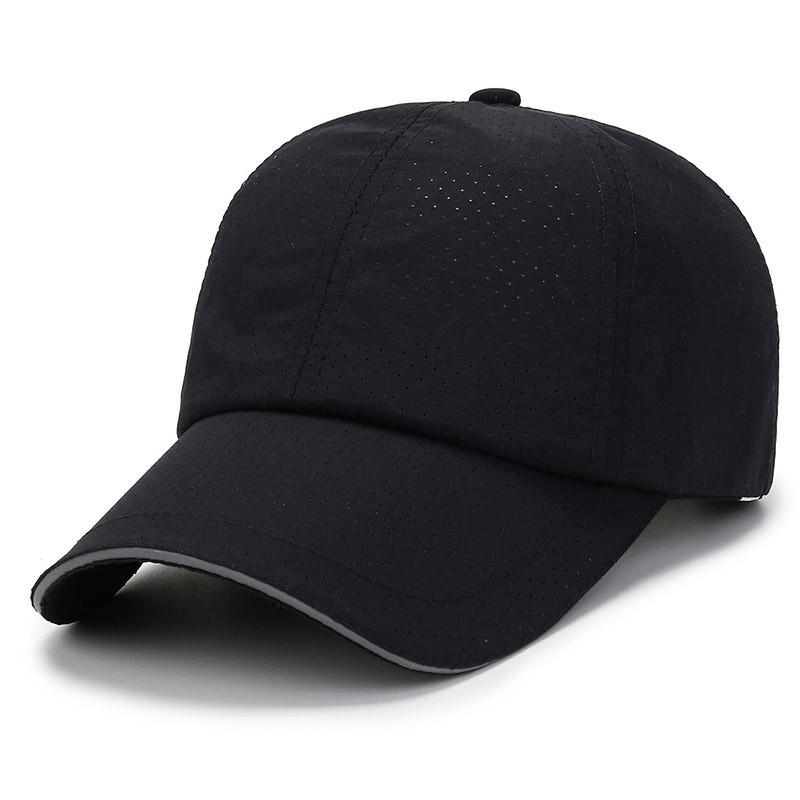 Outdoor Breathable Adjustable Baseball Cap With Reflective Stripe For Men Women Summer Sun Protection