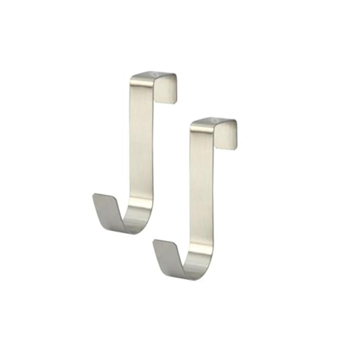 

2Pcs Multi-Purpose S-Hooks Kitchen Cabinet Door Back Hook Hanging Rack Clothes Hat Towel Hanger Storage Hook Home Accessories Stainless steel серебряный