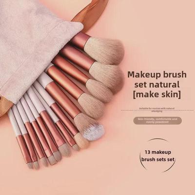 Sijiqing 13-teiliges Make-up-Pinsel-Set – weiche Borsten für Puder, Rouge, Highlighter und Augenbrauen