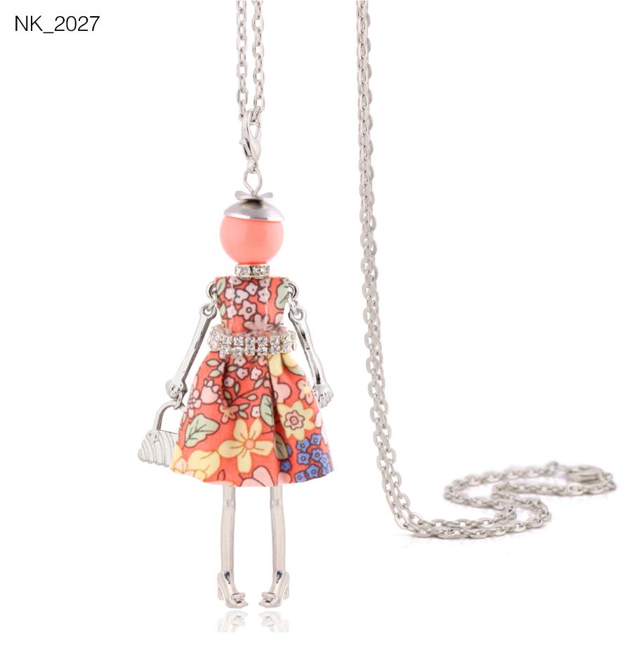 Cute Women Necklace Statement Lady Charm Long Trendy Necklace New Fashion Female Big Pendant Lovely Jewelry Gift