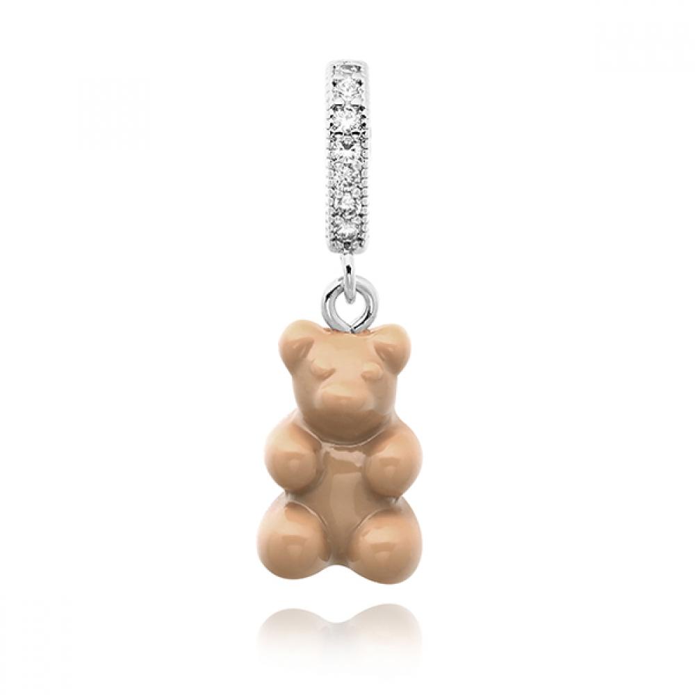

Nostalgia Bear Salt Caramel Pave Connector Silver NOSTALGIA BEAR-SALT CARAMEL-PAVE CONNECTOR SILVER