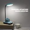Table Lamp LED No Blue Light Flicker Free Flexible 360 Degree Adjustable Neck USB Charging Desk Light with Mobile Phone Holder