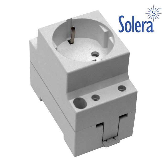 Prise de courant - Solera - Modulaire Schuko - Blanc - Intérieur - Prêt à poser