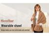 Unisex Thick Fleece Scarf Cape with Pockets - Warm, Solid Color, Wearable Shawl