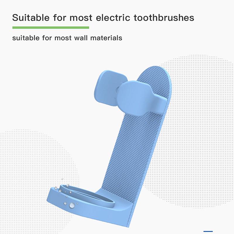 Electric Toothbrush Holder Wall Mount Elastic Hold Protect Toothbrush Handle