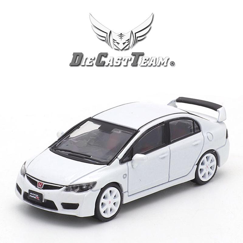 DCT 1/64 FD2 Model 8th Generation Honda Civic Type R Car Alloy Motor Vehicle Diecast Metal Model Kids Xmas Gift Toys for Boys