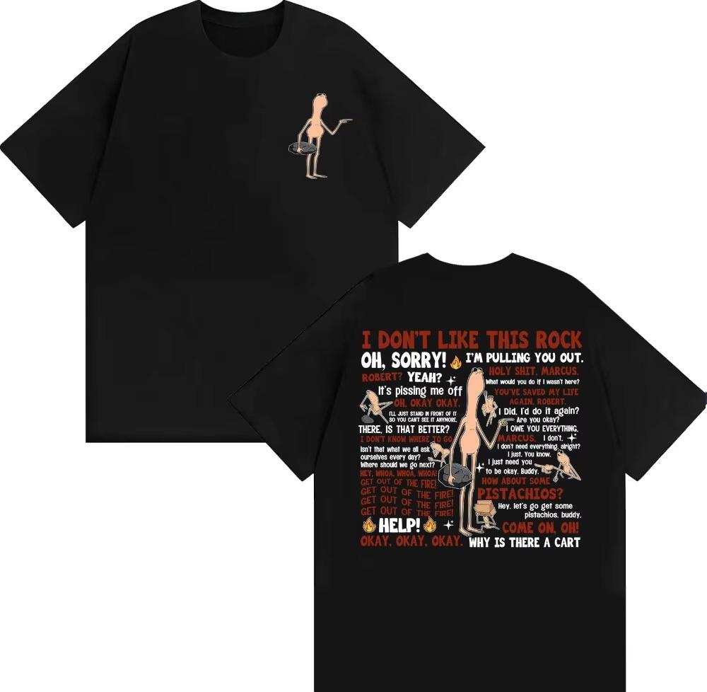 

I Dont Like This Rock Funny T Shirts Marcus The Worm Meme T Shirt Men Casual O-Neck Cotton Short Sleeve Fashion Luxury T-shir... 5XL різнокольоровий