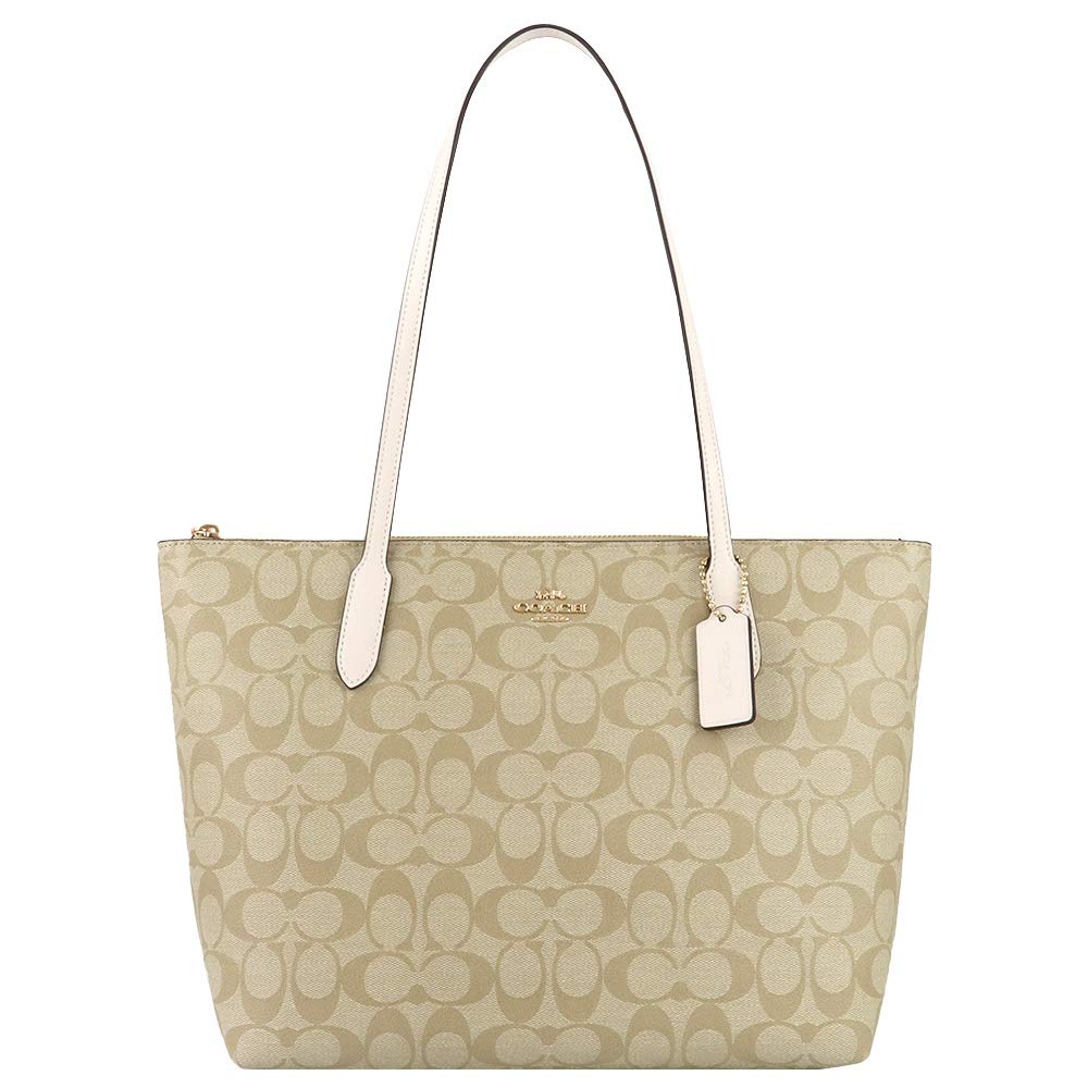 

Tote bag 4455 A4 compatible signature ladies light khaki [Coach] (IMDQC chalk) [item]