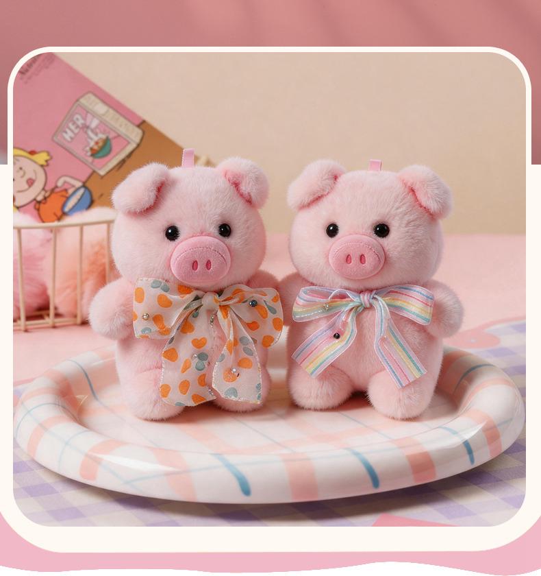 Adorable Pig Plush Toy - Cartoon Style Throwing Doll for Girls
