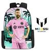 Football Schoolbag Surrounding Primary And Secondary School Students Backpack Miami International Player Backpack Single-Layer Bag