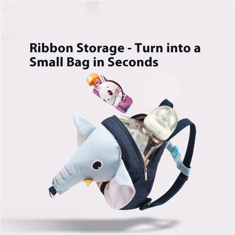 Baby Walking Artifact Baby Anti-lost Backpack Baby Elephant Anti-lost Rope Children's Kindergarten Double Shoulder Small Schoolbag Traction Rope