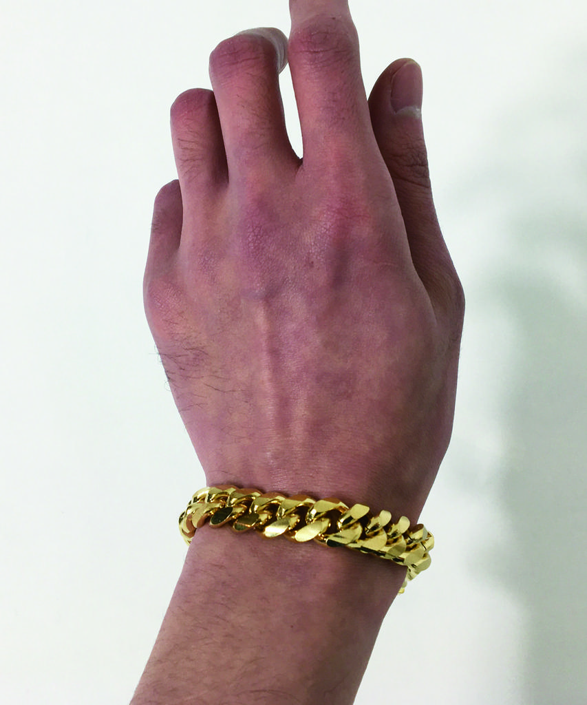 Sexto [Bracelet][Surgical Steel] 135 Rdc Chain Bracelet Gold