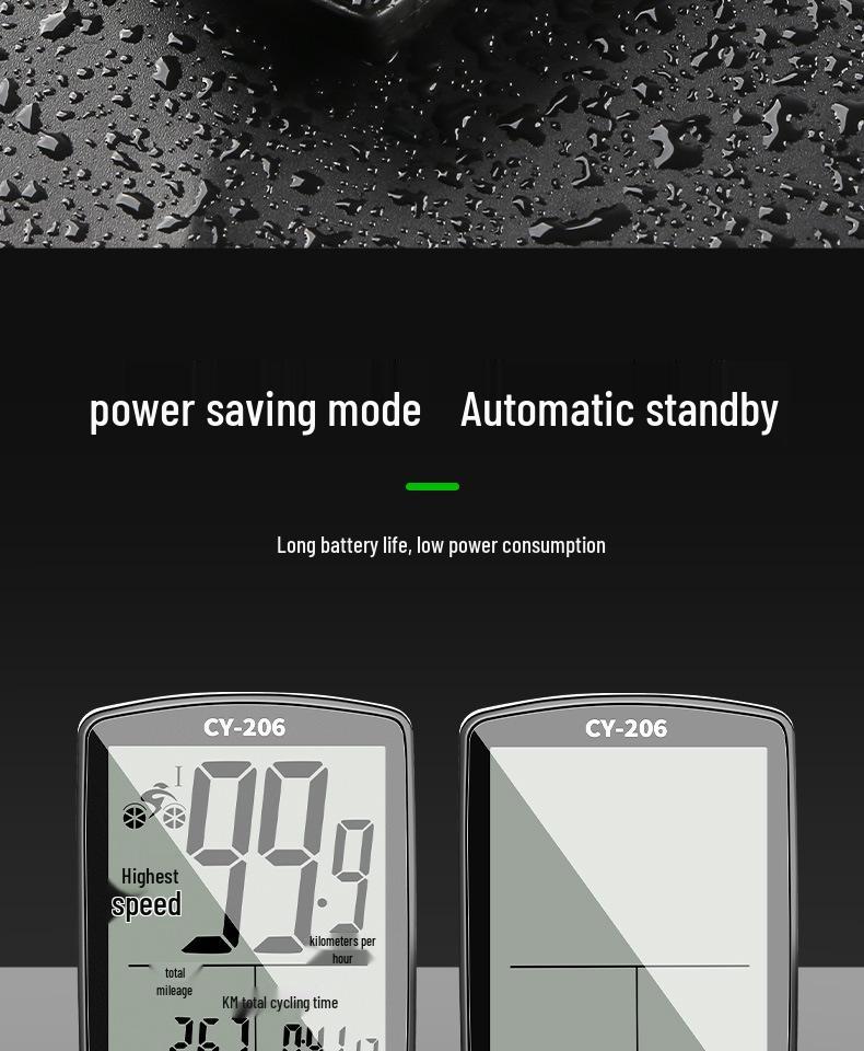 Wireless Bike Computer: Speedometer & Odometer for Road and Mountain Cycling