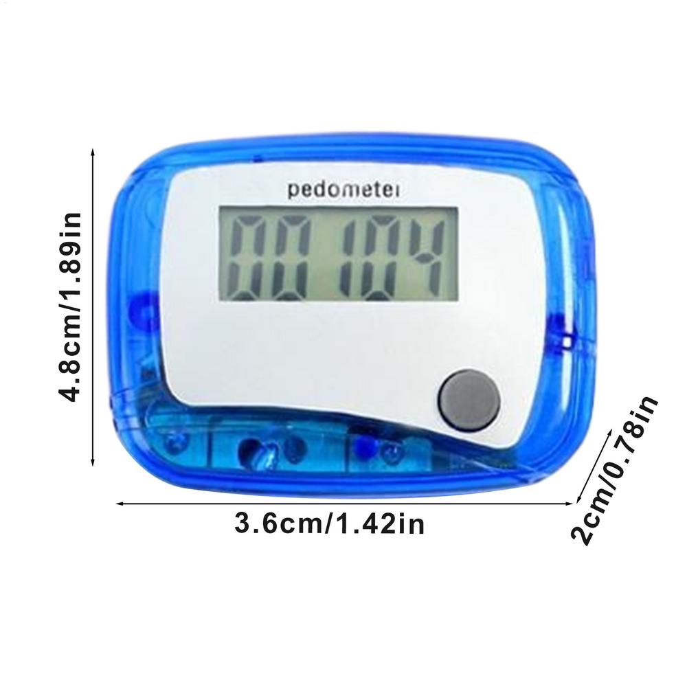 Pocket Pedometer Mile Counter For Walking Digital LCD Pedometer Daily Target Monitor For Sports Travel Adventures Swimming