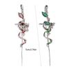 Vintage Studs Earrings Ear Studs Snake Shape Piercing Ear Jewelry Alloy Texture Suitable for Fashion Women Girls