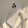 Spring and Summer Pink and Blue Floral Application Apple 17 Mobile Phone Case iPhone16Pro Glitter IMD15 Plaid 13/12/14