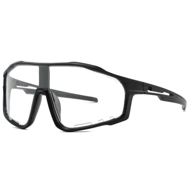 Iridescent Large Frame Cycling Glasses: Windproof, Dustproof, Sport Sunglasses for Outdoor Sun Protection