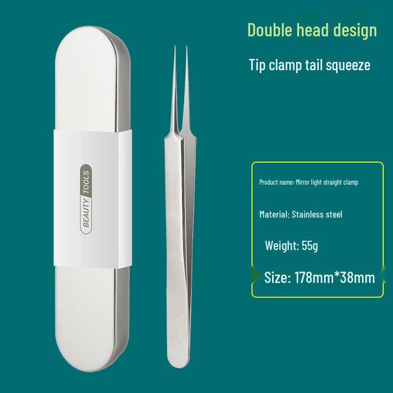 Precision Acne & Blackhead Removal Tweezers Set - Pimple Needle and Squeezing Tool