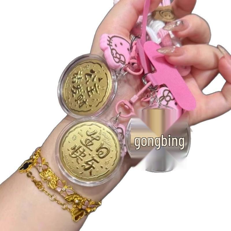 999 Pure Gold Princess Keychain Pendant - Get Rich Mobile Phone/Bag Charm, Birthday Gift for Girlfriend