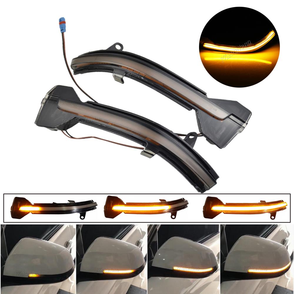 Dynamiczny LED Kierunkowskaz Płynący Woda Migające Światło dla BMW Serii 5 6 7 F10 F11 F07 F06 F12 F13 F01 F02 Akcesoria Samochodowe