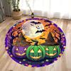 Halloween Themed Circular Carpet Cute Ghost Pumpkin Living Room Carpet Soft Living Room Bedrooms Game Rooms Study Rooms Mats