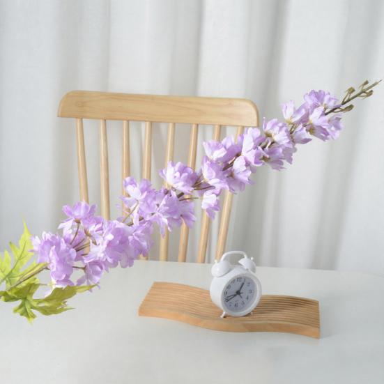 פרחי דלפיניום מלאכותיים גבעול ארוך 46 אינץ' פרח היacinth מדומה לוואזה גבוהה קישוט מרכזי לחתונה, בית, מסיבה סידור פרחים קישוט שולחן