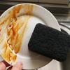 Durable Polyurethane Cleaning Sponges Versatile Scrubbing Pads for Kitchen Bathroom Bedroom Walls Black Algae
