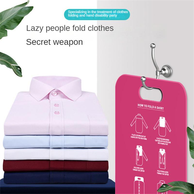 Household Shirt Foldines Folder Laundry Clothes Holderg Board Clothes Folder Closet  Adult Kids Quick Cloth