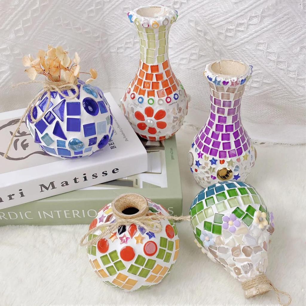 500g Mosaic Tiles for Irregular Small Mosaic Glass Colorful Craft Supplies for Handmade DIY Art Bathroom Home Photo Mirrors Crafts, Pieces, Projects,