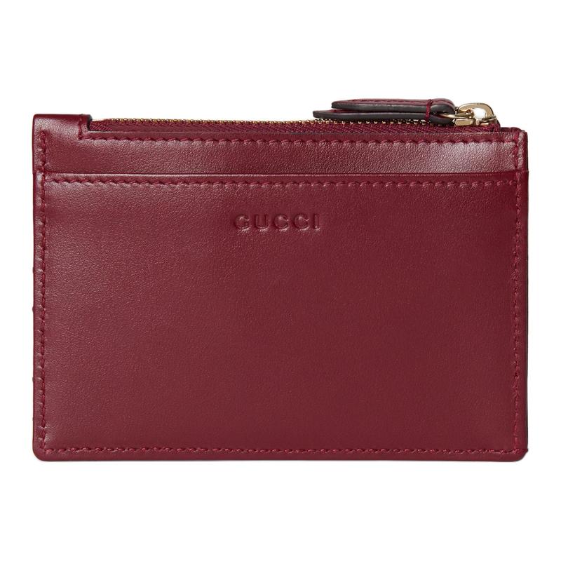 Gucci GG Marmont Quilted Herringbone Leather Key Case Regular Women's Red