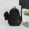 Women Solid Color Backpack Men's Backpack Lightweight Travel Computer Bag Student Schoolbag