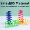 12pcs/set Scratch Resistant Kitten Spiral Springs Colorful Interactive Cat Toy  Kitten Play