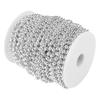 Filo di Ghirlanda di Perle Colore Argento Dimensione 6mm Decorazione Matrimonio Fai da Te Centrotavola Matrimonio