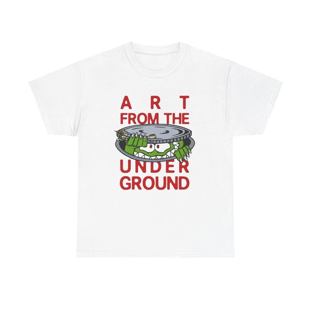 

Art From The Underground Vintage Graphic TShirt Unisex Heavy Cotton Tee Unisex T-Shirt S